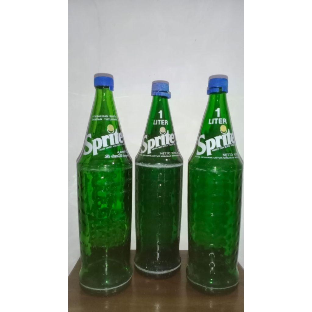 Botol bekas kaca sprite 1 liter