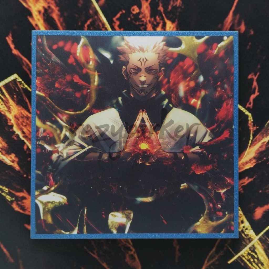 RYOMEN SUKUNA JUJUTSU KAISEN SHIKISHI COLORED ART PAPER JJK KARTU TCG/CCG CARD COLLECTION POSTCARD