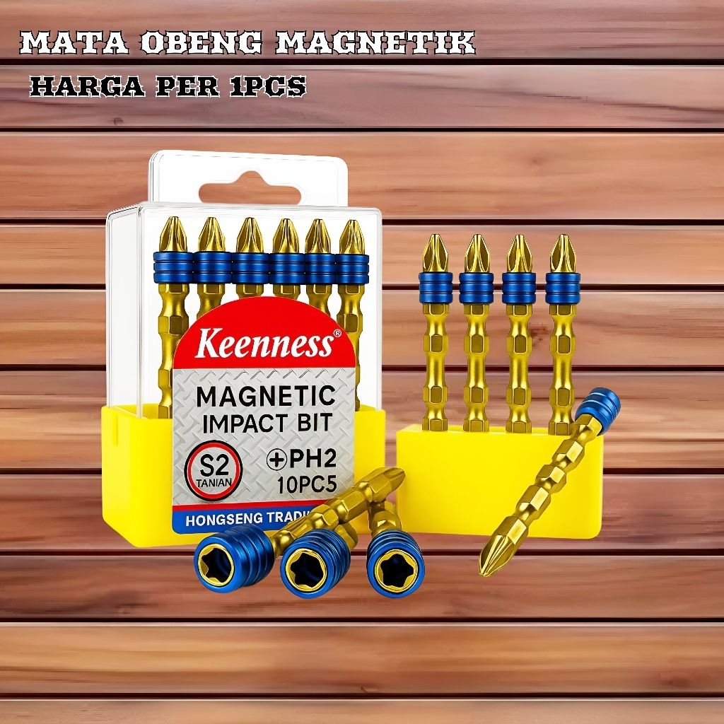 MATA OBENG MAGNET + PH2 MATA OBENG SEKRUP MAGNET / MATA OBENG BOR SEKRUP PH2 PLUS