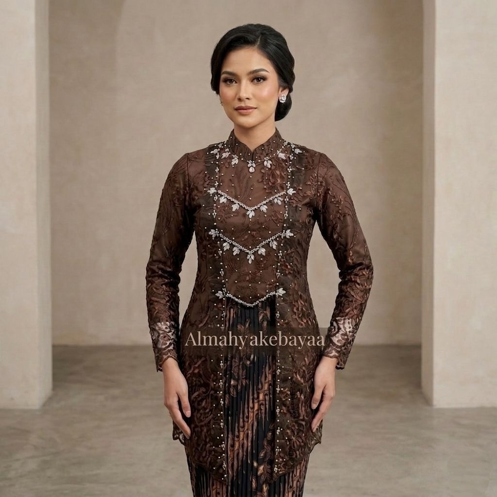 Kebaya Miranda Tille Payet Bunga-Bunga