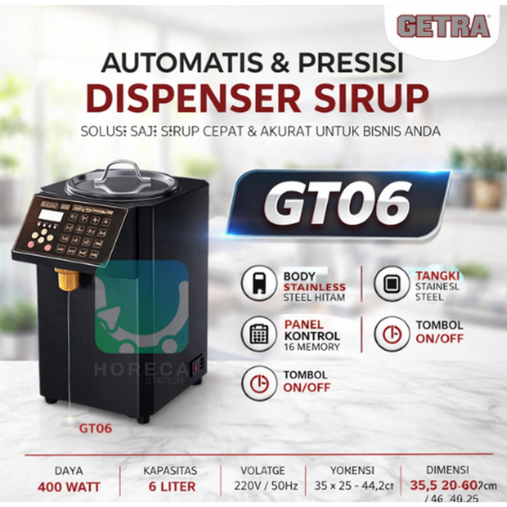 GT06/GT-06/GT 06 Syrup Dispenser