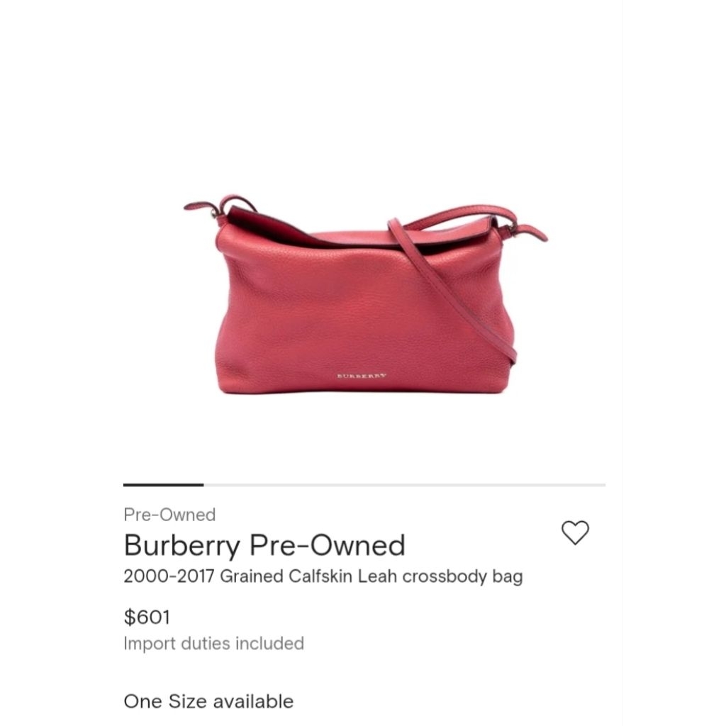 Burberry sling bag