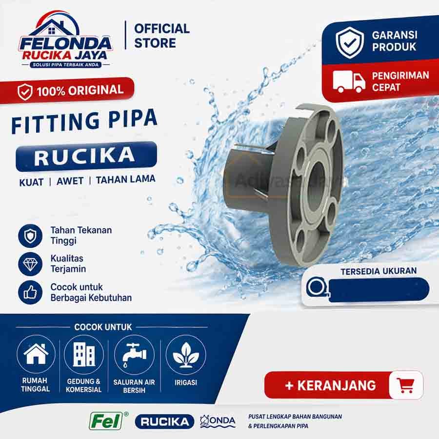 Flange PVC AW 6 Inch Rucika Flen AW 6" Rucika