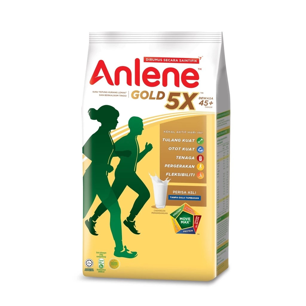 Anlene Gold 5x 550gr Import Malaysia