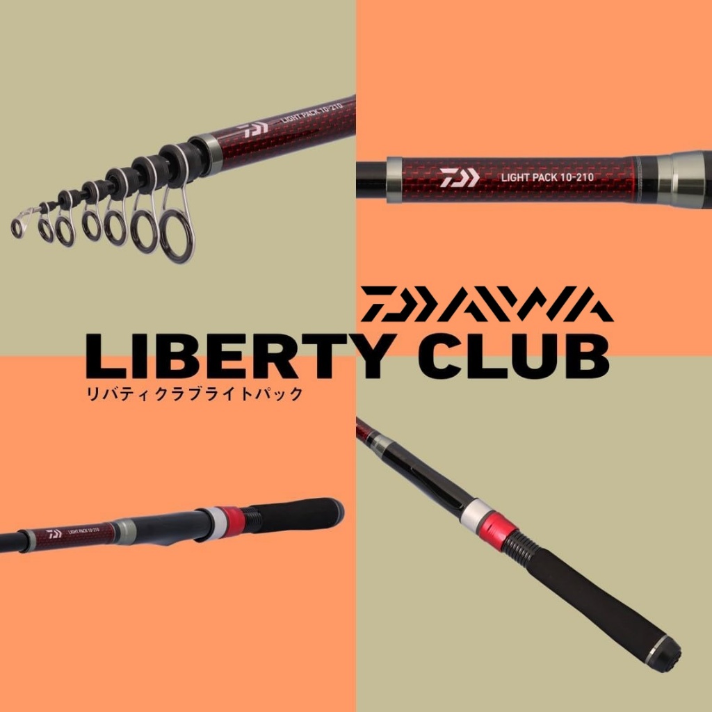 Daiwa Liberty Club Light Pack Model 2025 Rod Joran Teleskopik Antena Model