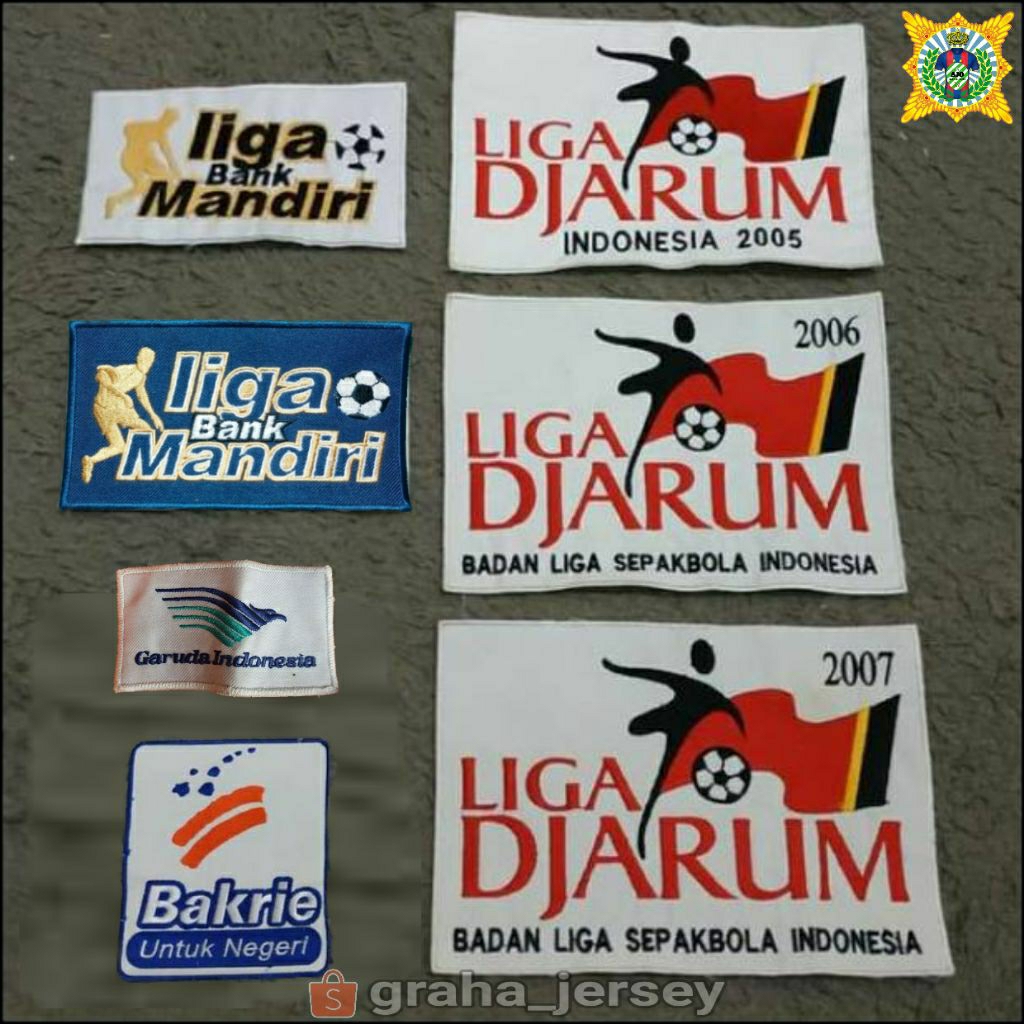 Patch FULL BORDIR Komputer Liga Bank Mandiri Jarum Bakrie Indonesia Retro
