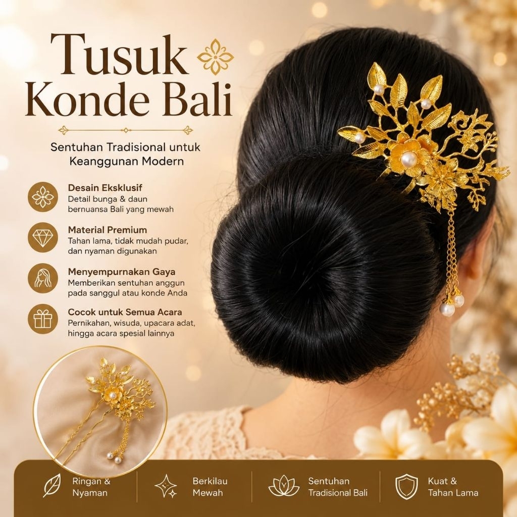 Tusuk Konde Bali/Cucuk Bali Premium/Cucuk Viral/Tusuk Konde
