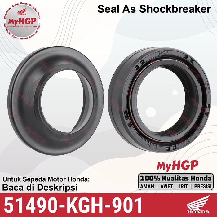 91255 51490 KGH 901 - Seal Shockbreaker - FR Fork Sil Sokbreker 51490-KGH-901 BeAT Vario Scoopy Supr