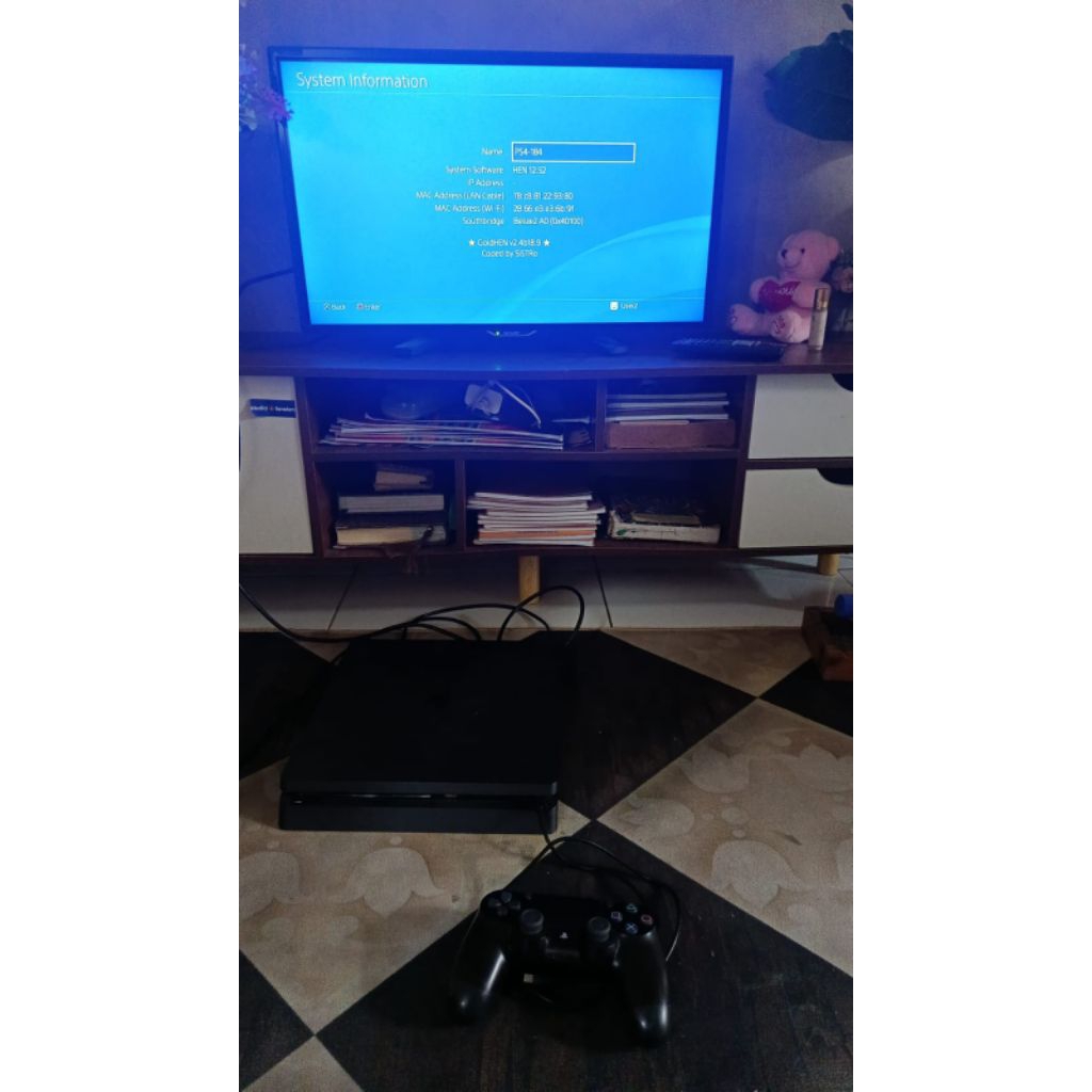 PS4 Slim Seri 22 Hen 12 HDD 1tb Fullset Mulus