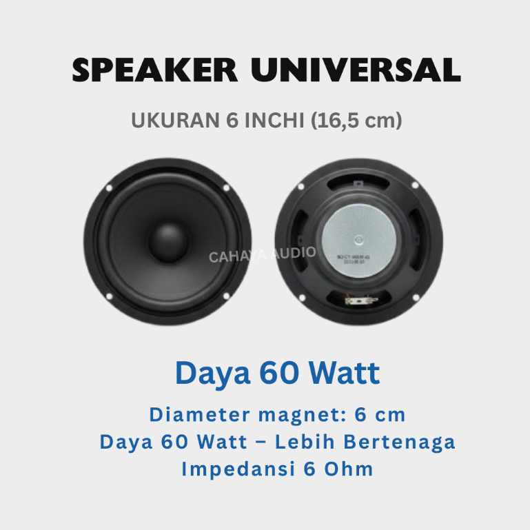 NEW Speaker 6" Inch Bass Speaker - Speaker 6 Inch Ori