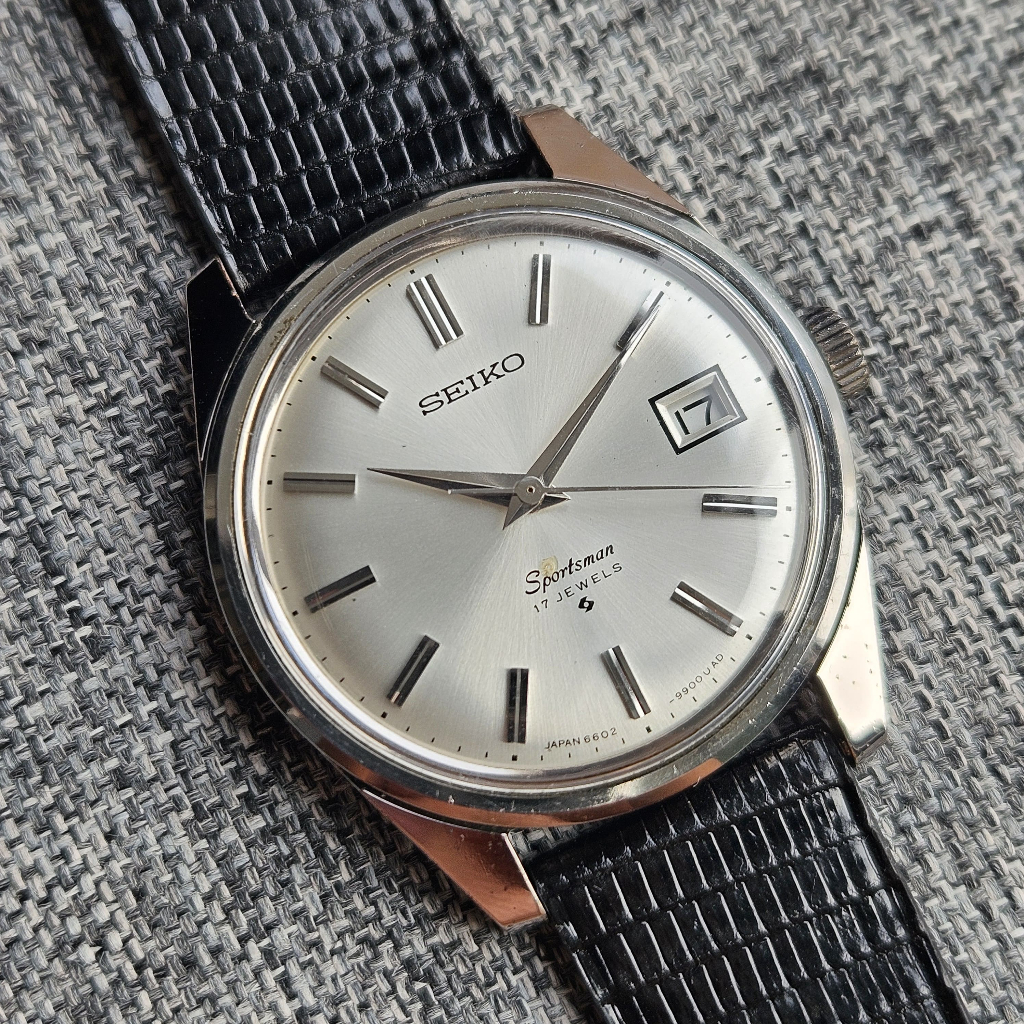SEIKO Sportsman 6602-9982 Vintage Manual Wind Watch – Classic Dress Watch