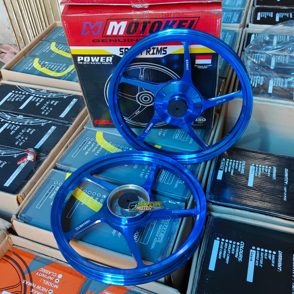 Velg Veleg Vlg Palang Racing Power Motokei Palang 5 CNC PNP Motor Honda Astrea Grand Prima C70 Supra