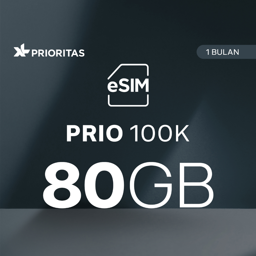 eSIM XL PRIORITAS 100K 80GB/bln