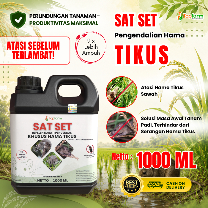 Pestisida Hama Tikus Sawah / Obat Pengendali Hama Tikus Sawah / Pestisida Topfarm / Obat Hama Tikus 
