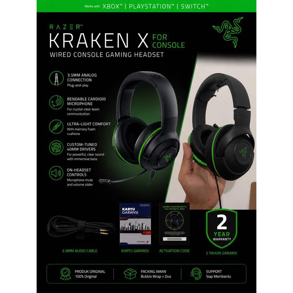 Razer KrakenX For Console
