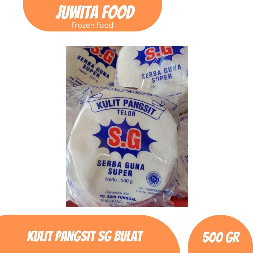 KULIT PANGSIT SG BULAT 500GR