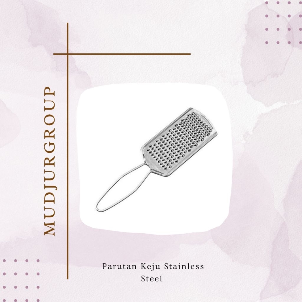 mudjurgroup - Parutan Keju Stainless Steel Lembaran – Alat Parut Serbaguna Cokelat & Wortel Anti-Kar