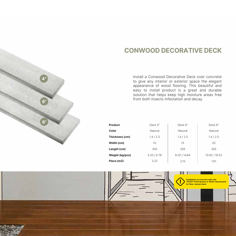 Conwood Dekorative Deck 6"
