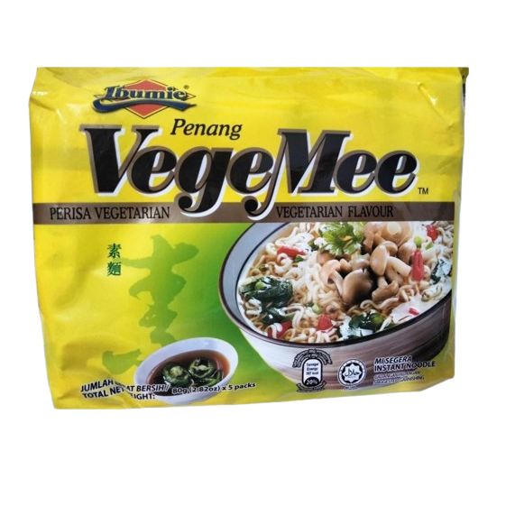 Mie Kuah Instant Ibumie VegeMee/ Vege Mee Ala MisoMee Perisa Rumput laut 80 gr x 5 Bgks Vege Vegetar