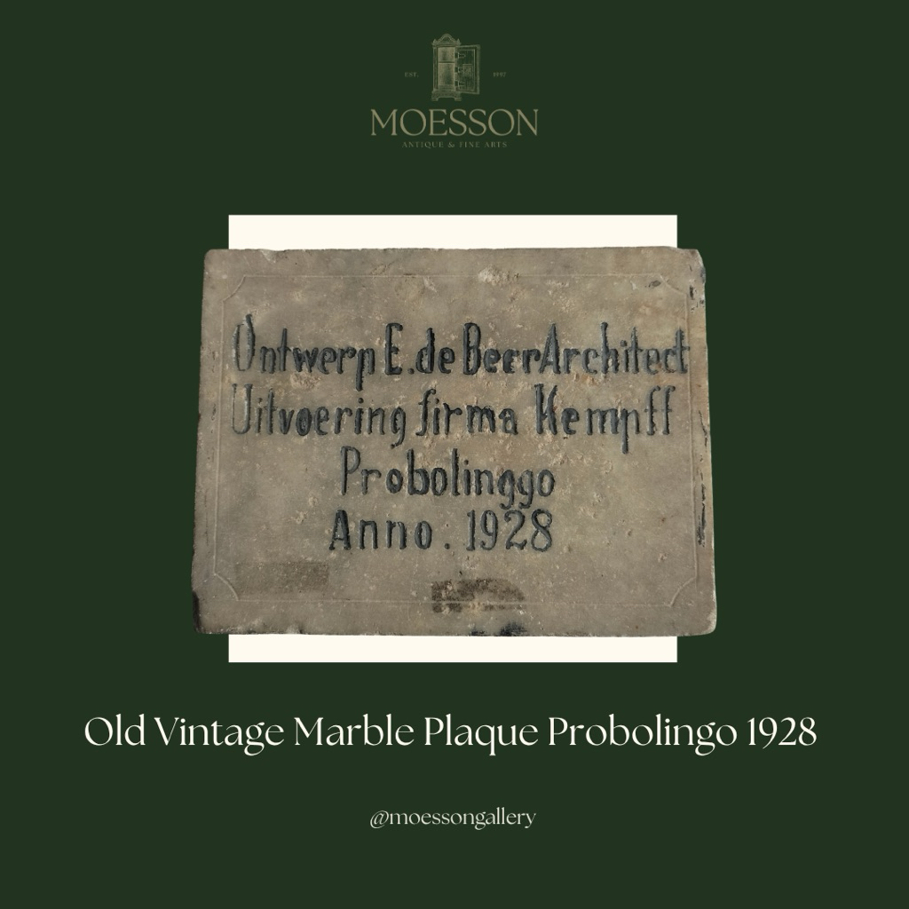 Plakat Marmer Probolinggo 1928 Lawas Jadul Tua
