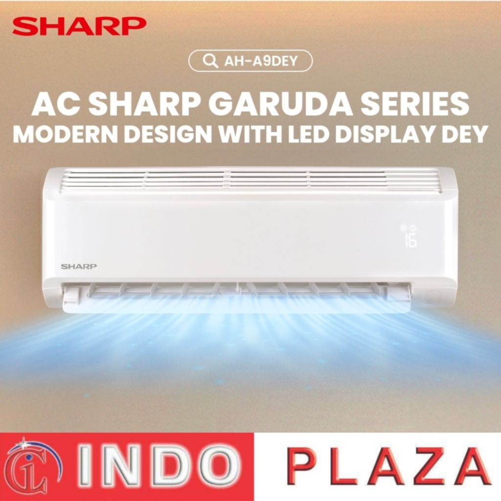 [MEDAN] AC SHARP 1 PK INDONESIA GARUDA Series ANTI KARAT AH-A9BEY