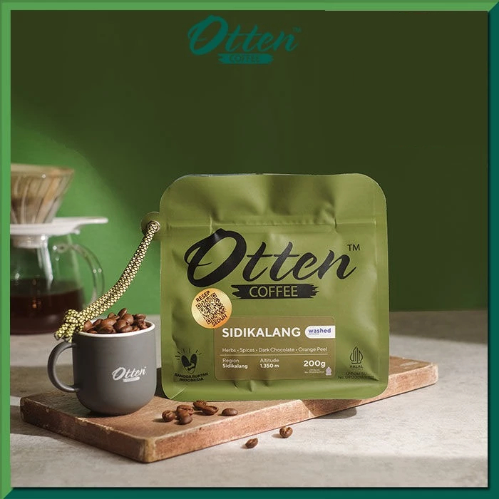 Kopi Arabica Sidikalang 200g - Biji / Bubuk Kopi Otten Coffee