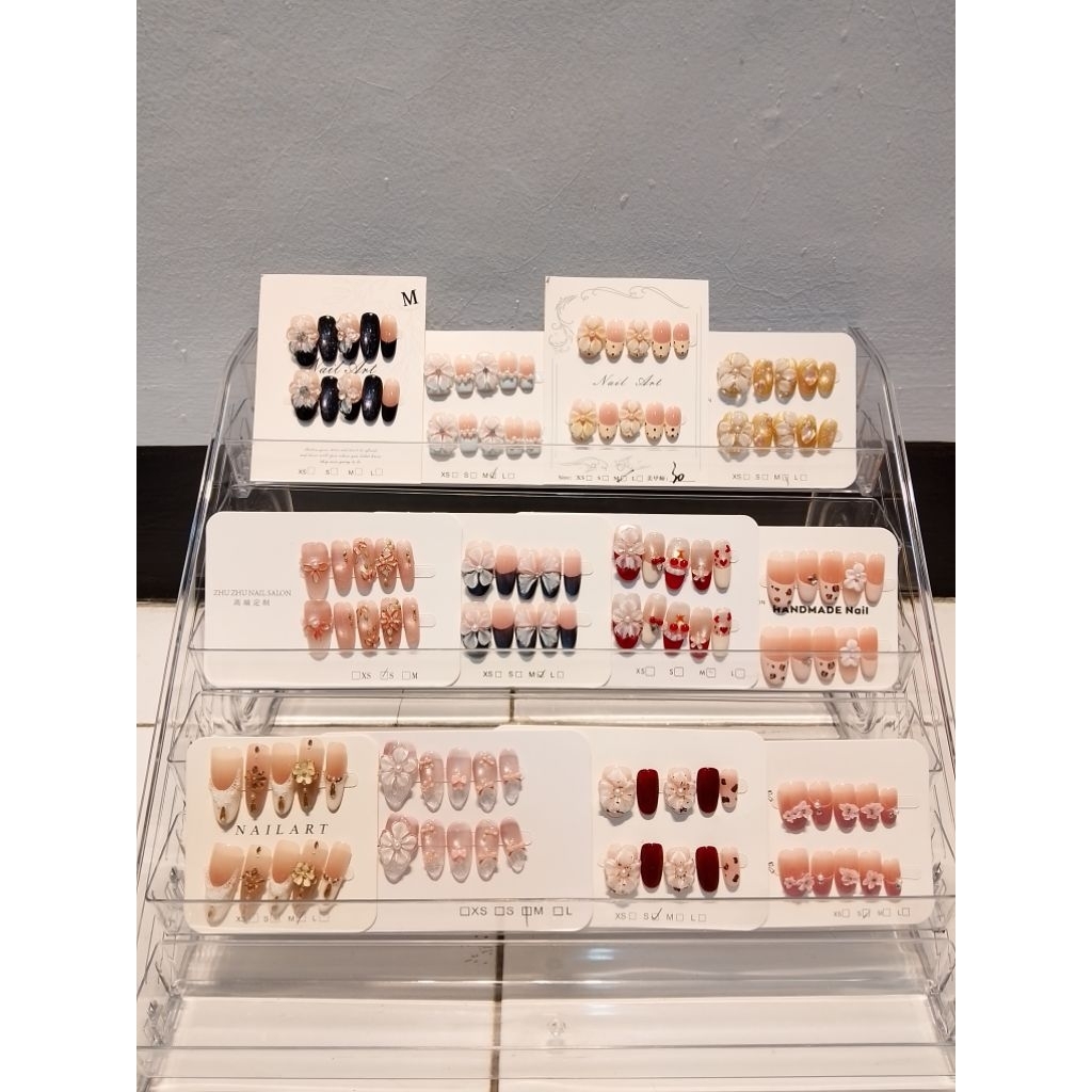 Fake nails/kuku palsu Motif Bunga5904