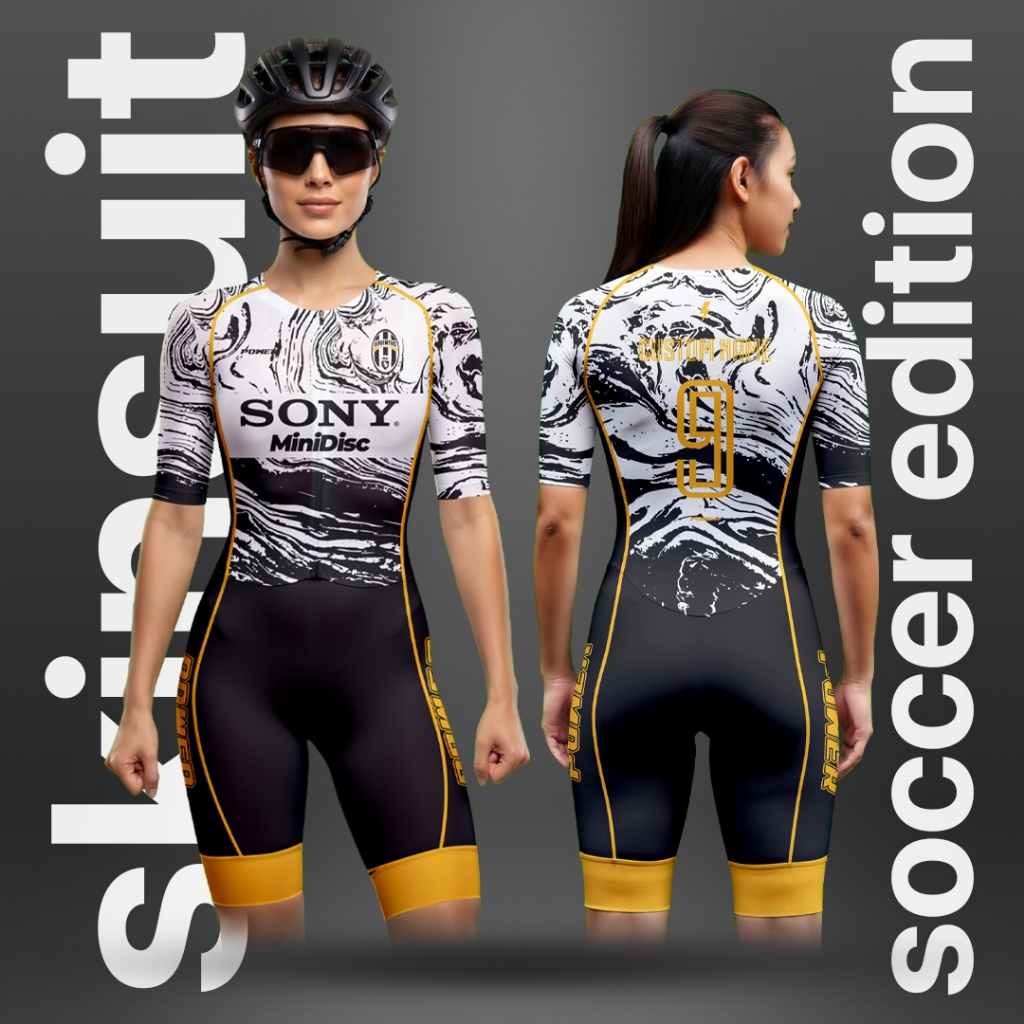 Skinsuit Jersey JUVENTUS Power Apparel Jersey Sport Sepatu Roda Nyaman & Fleksibel