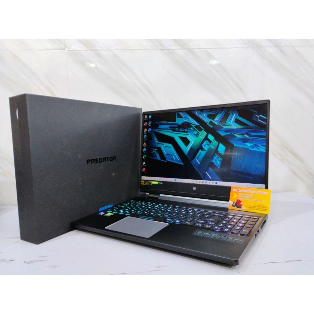 LAPTOP ACER PREDATOR HELIOS 300 PH315-55-98R7 SECOND SIAP PAKAI
