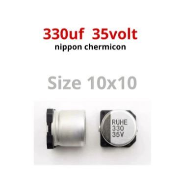 Elko SMD Kapasitor 330uf 35Volt Original [10x10mm]