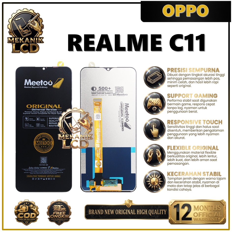 LCD TOUCHSCREEN REALME C11 COMPLETE 100% ORIGINAL