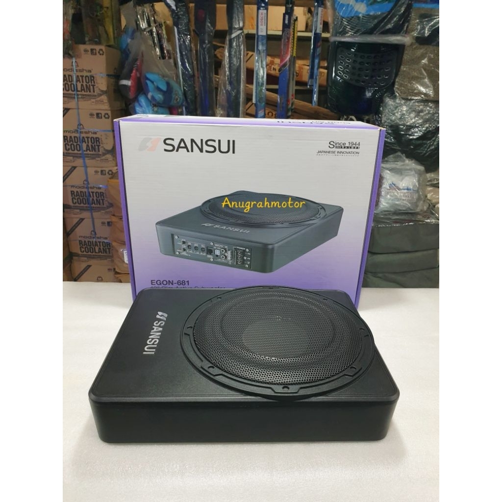 Subwoofer kolong sansui 10 inch EGON subwoofer kolong mobil