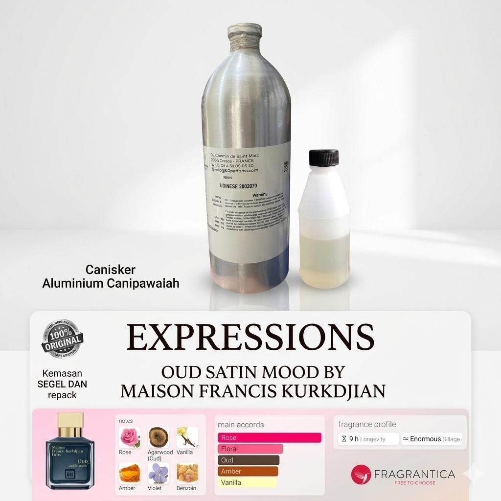 EXPRESSIONS / UDINESE / OUD SATIN /KEMASAN REPACK/BIBIT MURNI 100%