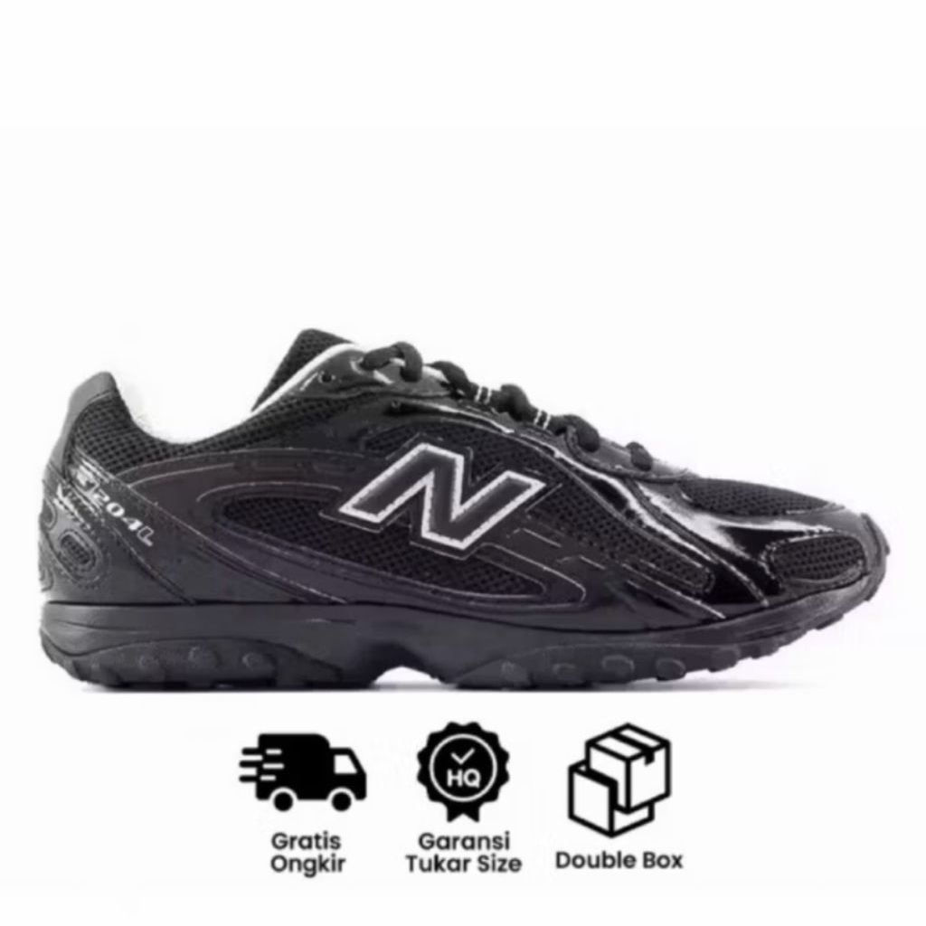 SEPATU RUNNING OUTDOOR PRIA NB 204L BLACK TIMBERWOLF