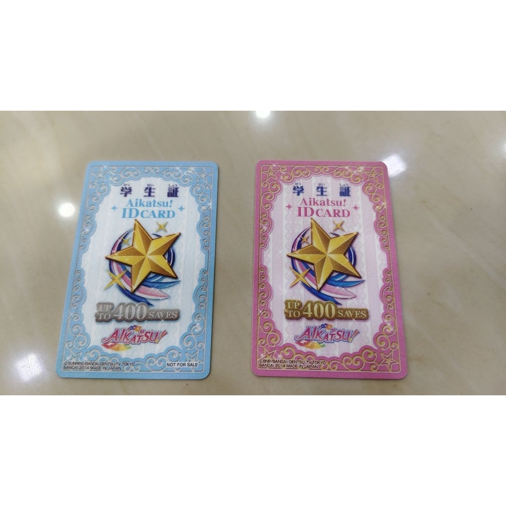 ID Card Aikatsu Preloved Biru Pink