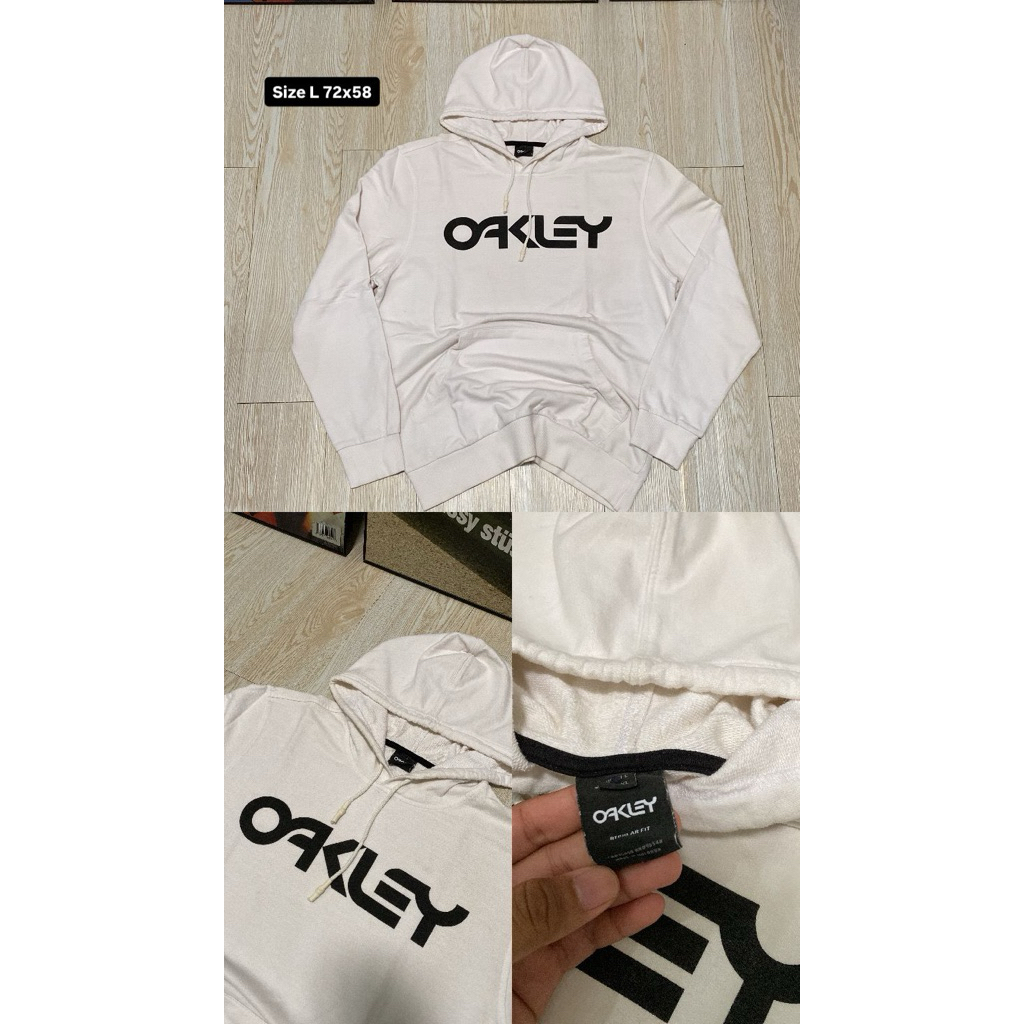 hoodie oakley putih