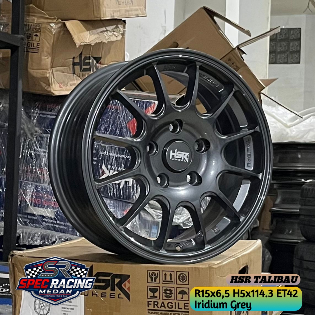 velg 15 pcd 5x114 untuk ertiga, innova, xpander, luxio, apv, l300, granmax, dll HSR TALIBAU R15