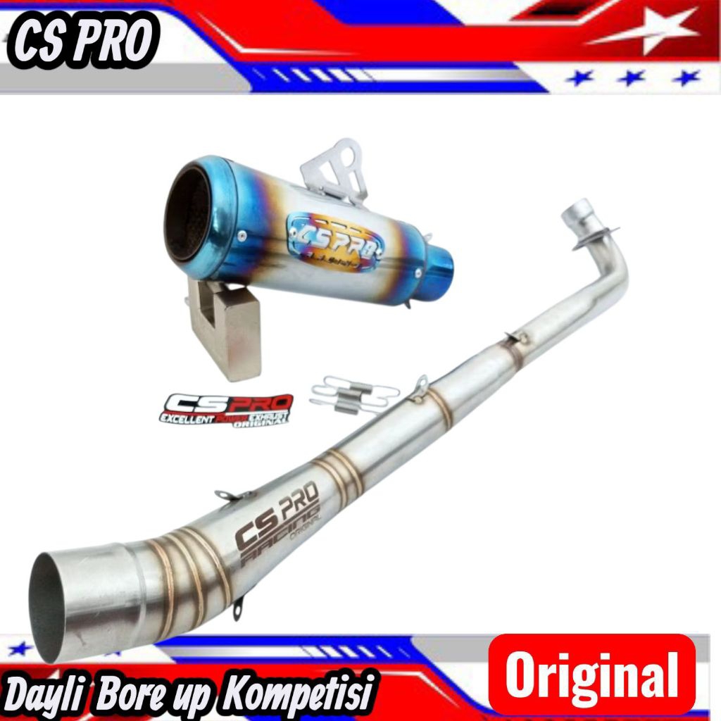 KNALPOT racing fulsystem Jupiter z Vega Shogun SP Supra x 125 original CS PRO