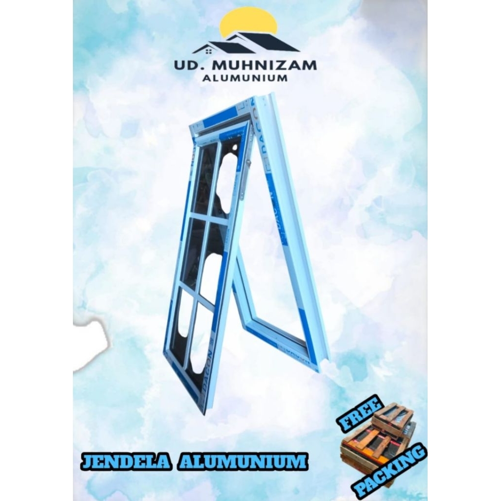 kusen jendela aluminium ornamen 4in dacon