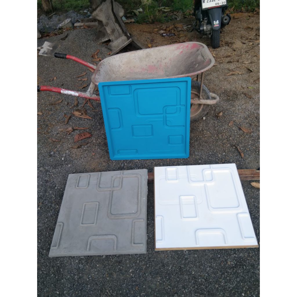 Cetakan Molding Wallpanel Panel Dinding 3D ukuran 50x50