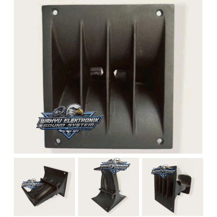 Horn Tweeter Model Harmonika Mayer 16x18cm / Corong Twiter Bahan Diral Cor Almunium