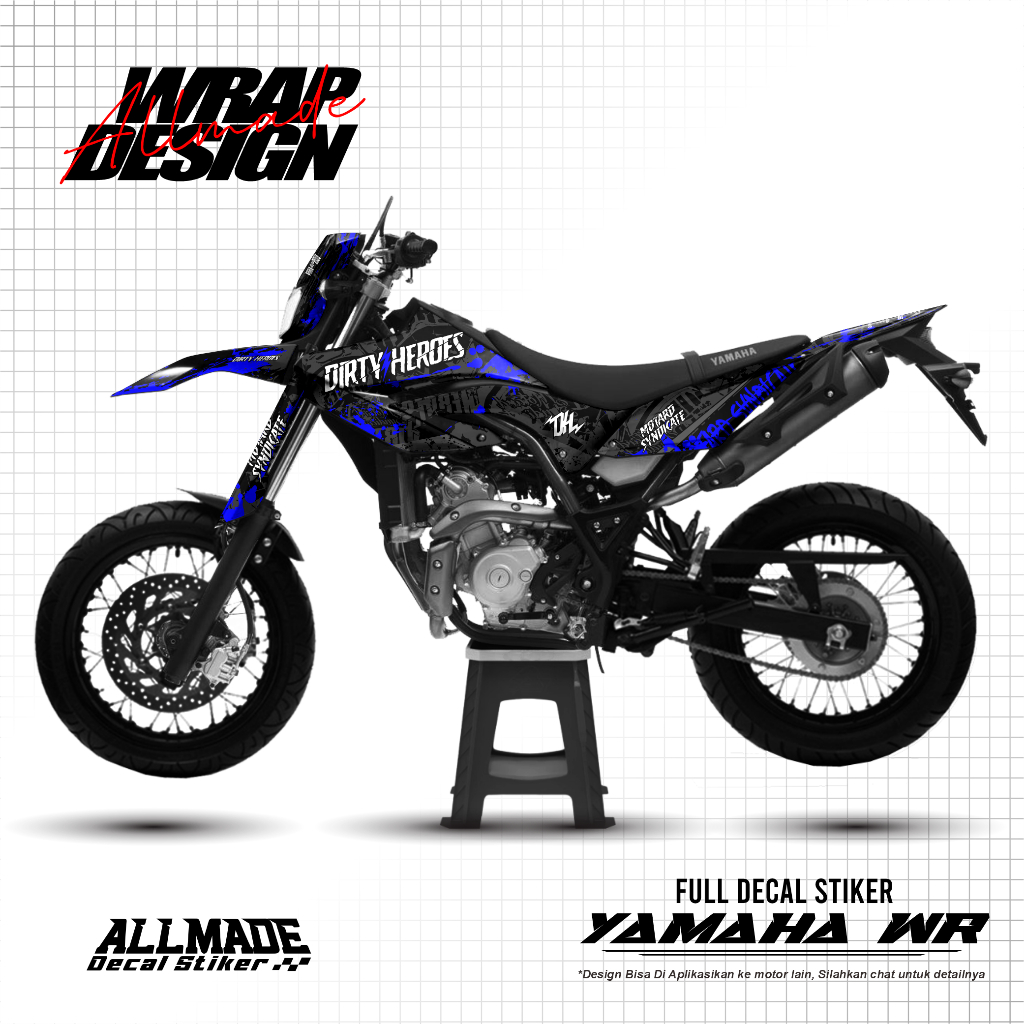 Decal WR155R Dirty Heroes Edition | Sticker Body Motor Fullset | AllMade Decal