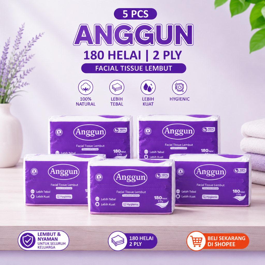 TISU ANGGUN 180 HELAI PAKET 5 PCS