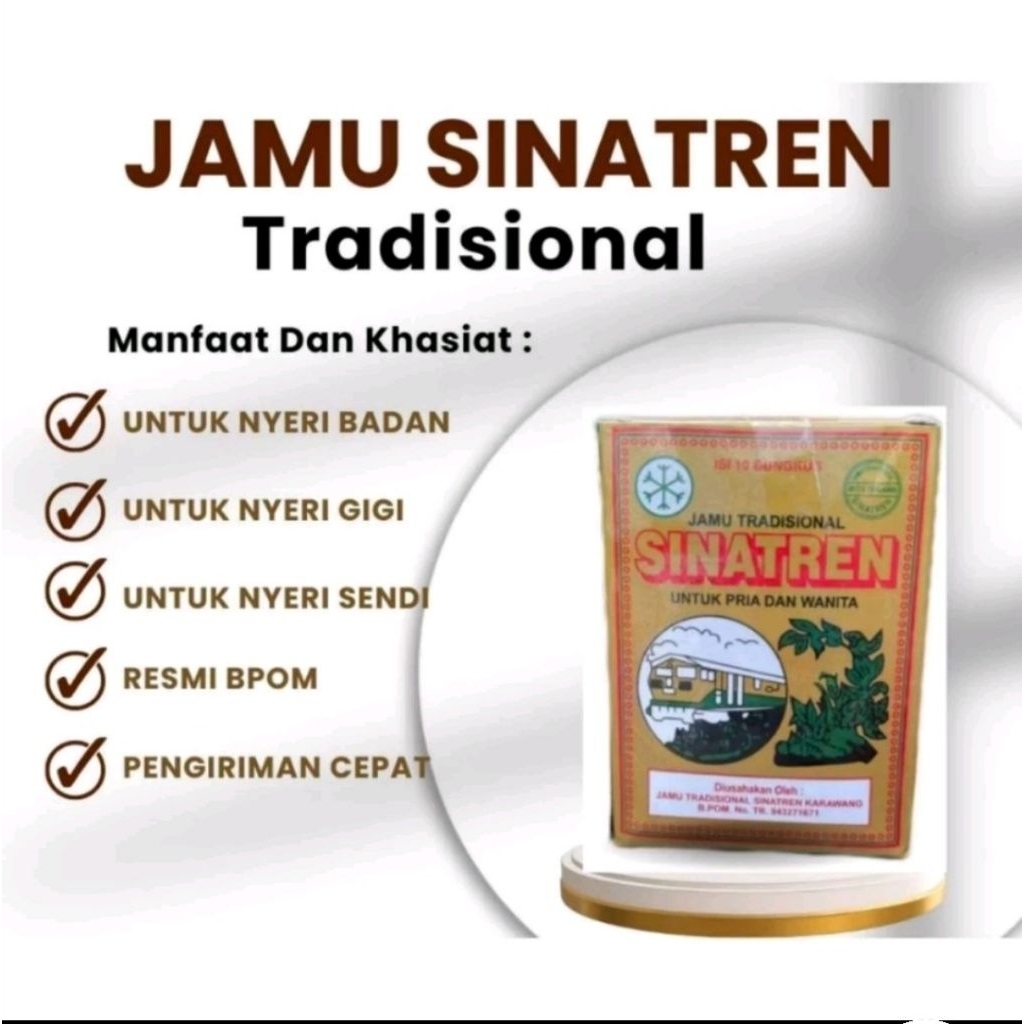 Jamu tradisional sinatren 1box isi 10