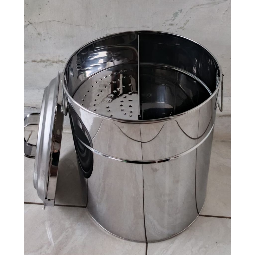 DANDANG BAKSO CUANGKI/TONG BAKSO MALANG STAINLESS TEBAL 0,4MM UK 30 32 35 40 CM
