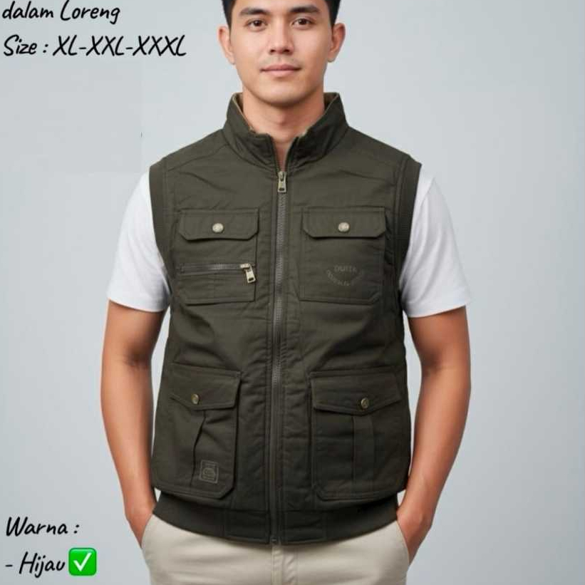 ROMPI IMPORT POLOS MOTORAN PRIA I VEST KASUAL OUTDOOR MOTOR COWO COWOK TOURING LAKI LAKI DEWASA