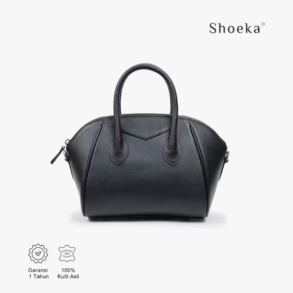 [PRELOVED] Shoeka - Leora (Warna Hitam) - Tas kulit asli wanita