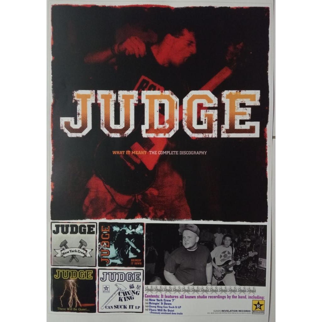 poster band hardcore punk Judge the Complete Discography | Judge Band | Poster Band