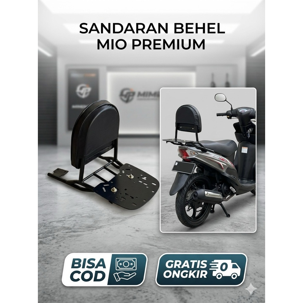 SANDARAN JOK MIO GEAR 125 PLUS TATAKAN BOX SHAD