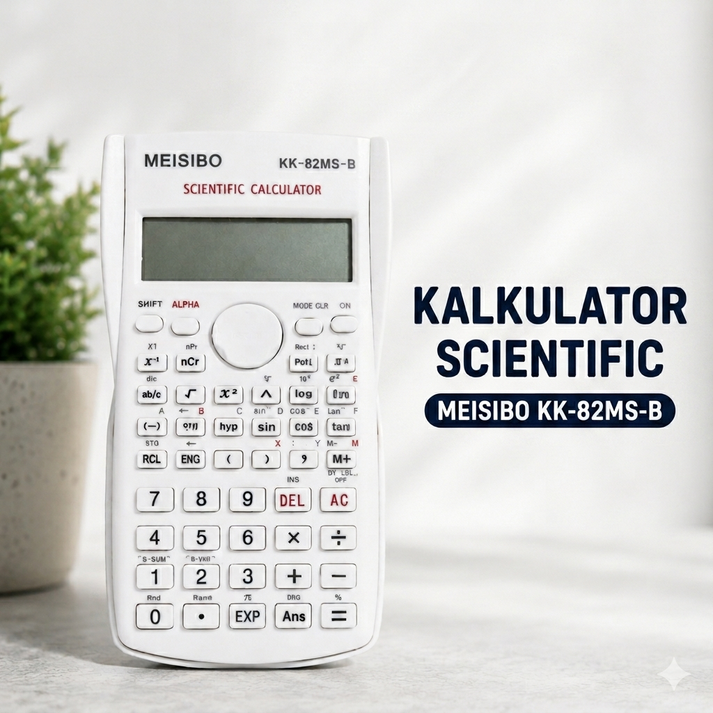 Kalkulator Ilmiah Meisibo KK-82MS-B Functions Scientific Calculator Second Mulus